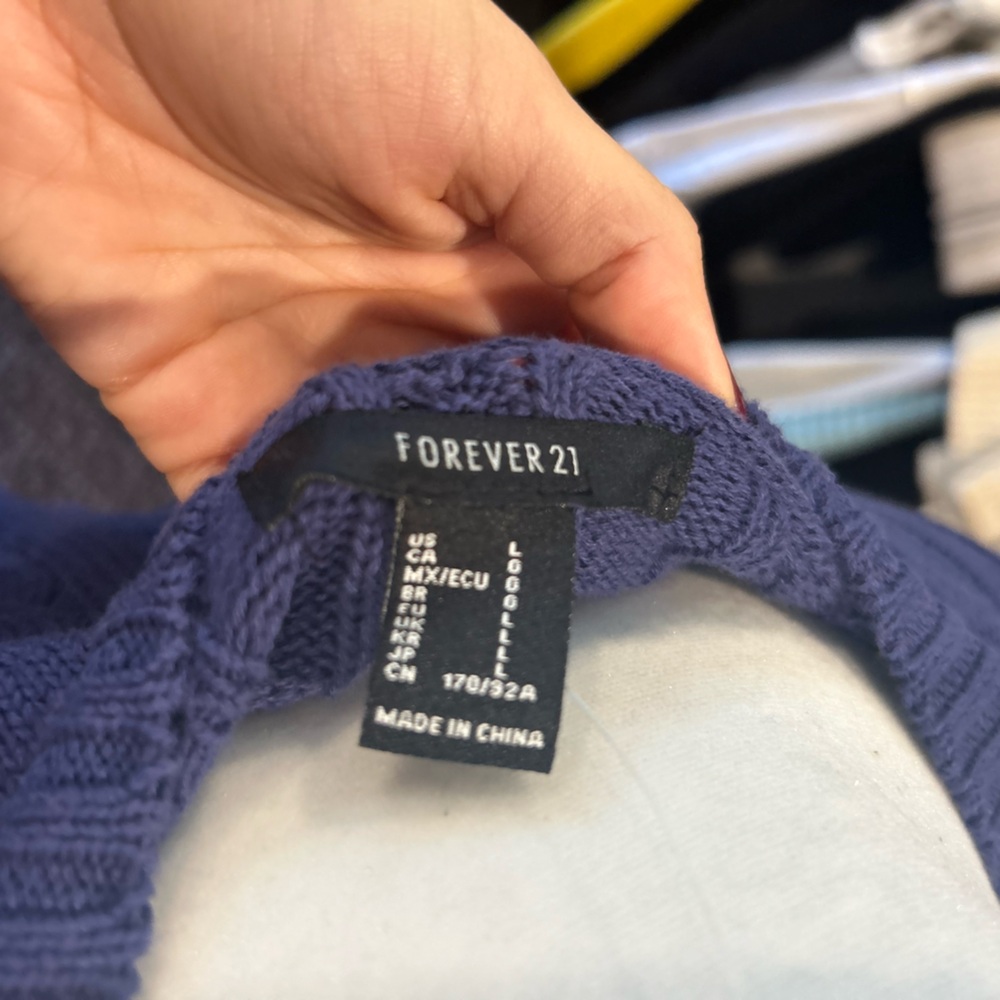 navy blue sweater vest - Picture 3 of 3